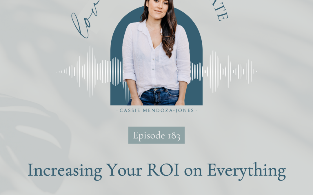 183. Increasing Your ROI on Everything